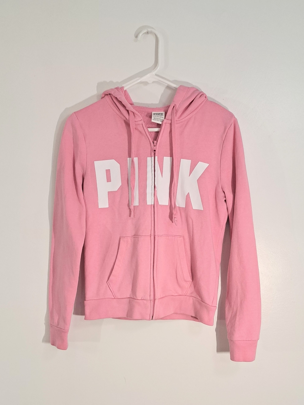PINK Victoria's Secret Girls' Pink Zip-Up Hoodie XS